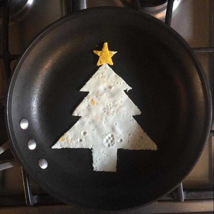 Una mujer mexicana crea obras de arte a partir de huevos fritos banales Una mujer mexicana crea obras de arte a partir de huevos fritos banales