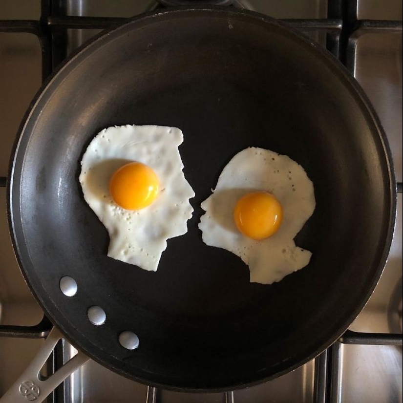 Una mujer mexicana crea obras de arte a partir de huevos fritos banales Una mujer mexicana crea obras de arte a partir de huevos fritos banales