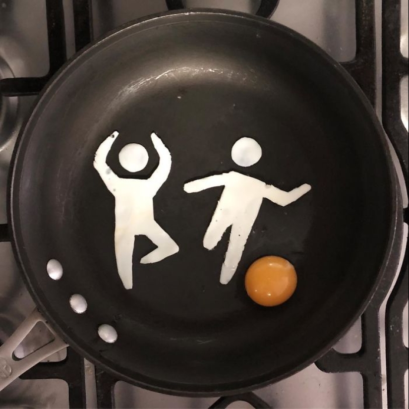 Una mujer mexicana crea obras de arte a partir de huevos fritos banales Una mujer mexicana crea obras de arte a partir de huevos fritos banales