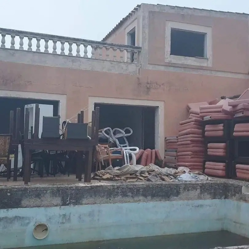 Una vez que un lujo, ahora abandonado la casa de las estrellas