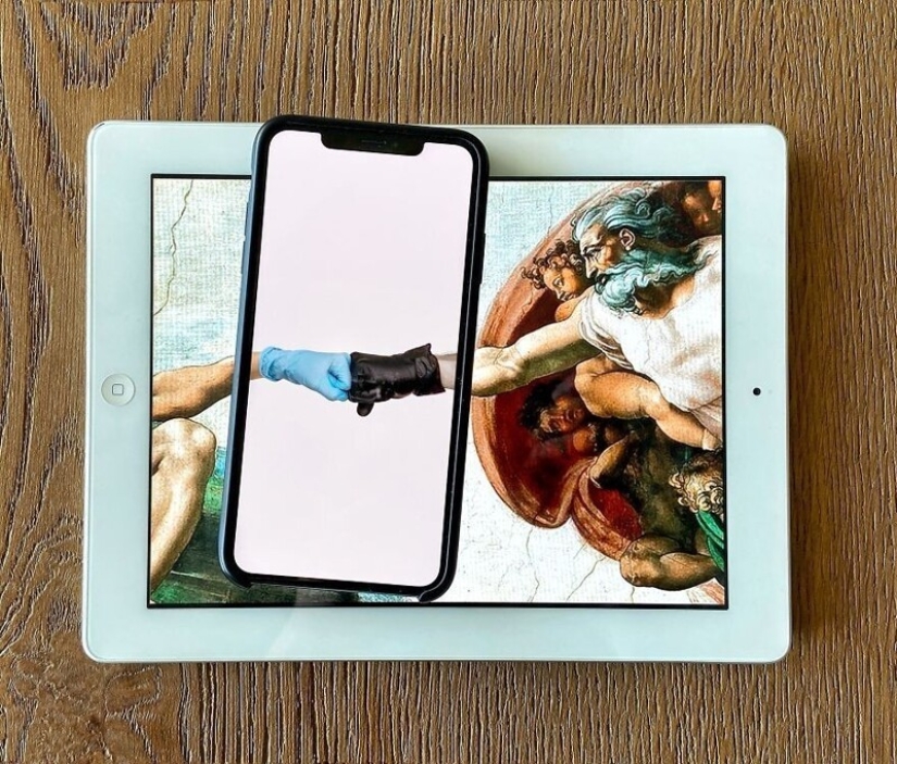 Unusual in the ordinary: 30 funny photo collages made with a smartphone