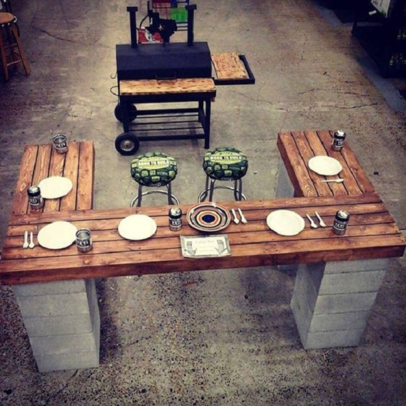 ¿Vamos a poner ladrillos? 20 ideas de muebles de bloques de cemento ¿Vamos a poner ladrillos? 20 ideas de muebles de bloques de cemento