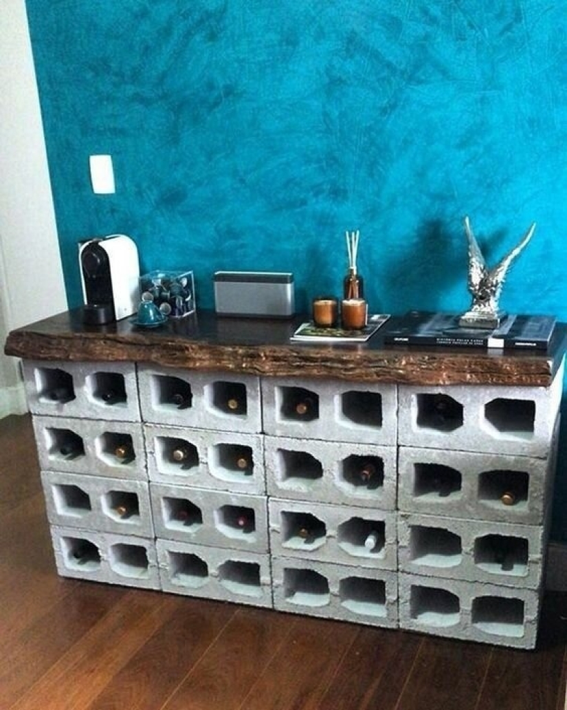 ¿Vamos a poner ladrillos? 20 ideas de muebles de bloques de cemento ¿Vamos a poner ladrillos? 20 ideas de muebles de bloques de cemento