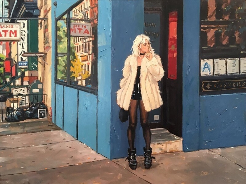 "Vida en la ciudad": Excelentes pinturas al óleo modernas de Vincent Jarrano