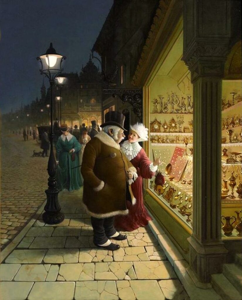 Viejos traviesos del género húngaro virtuoso de la pintura Vida Gabor
