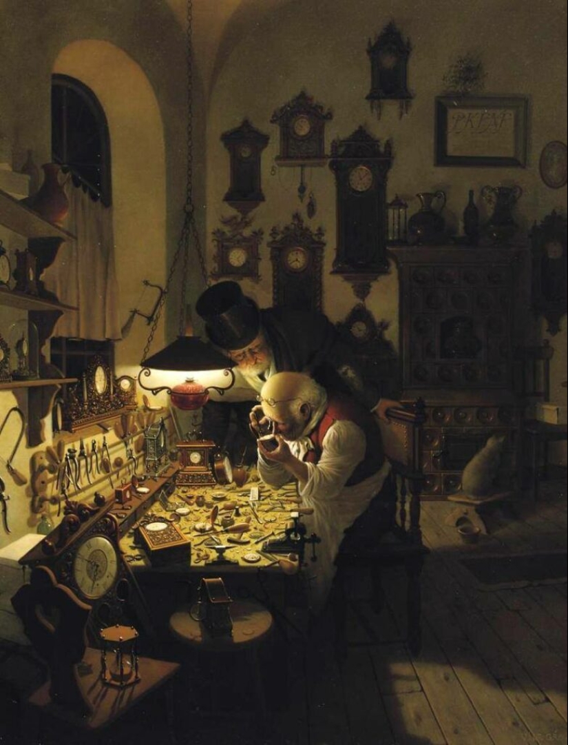 Viejos traviesos del género húngaro virtuoso de la pintura Vida Gabor