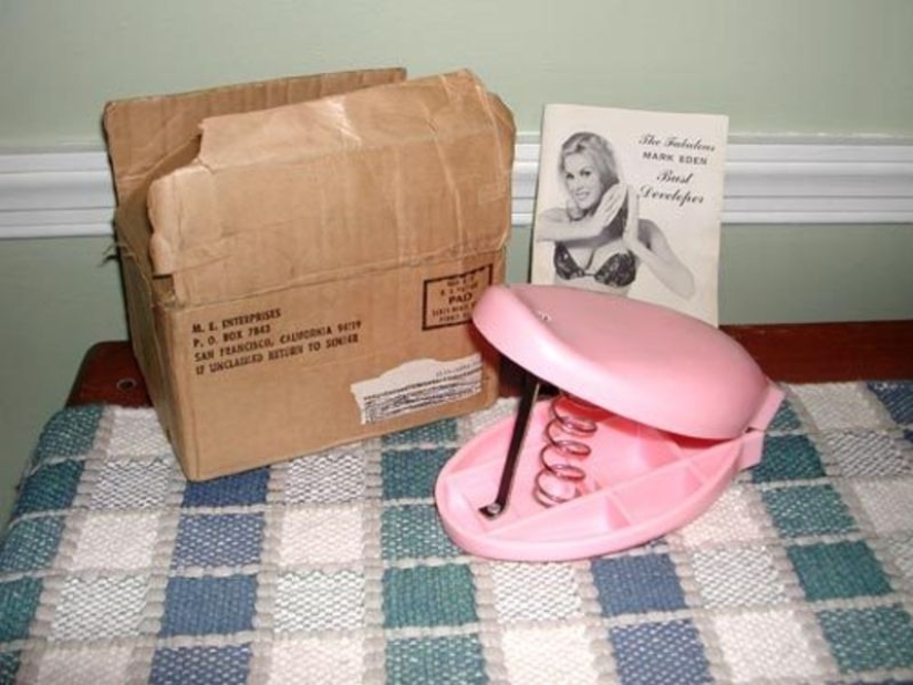 Vintage miracle device for breast augmentation, the effect of which was believed by hundreds of thousands of women