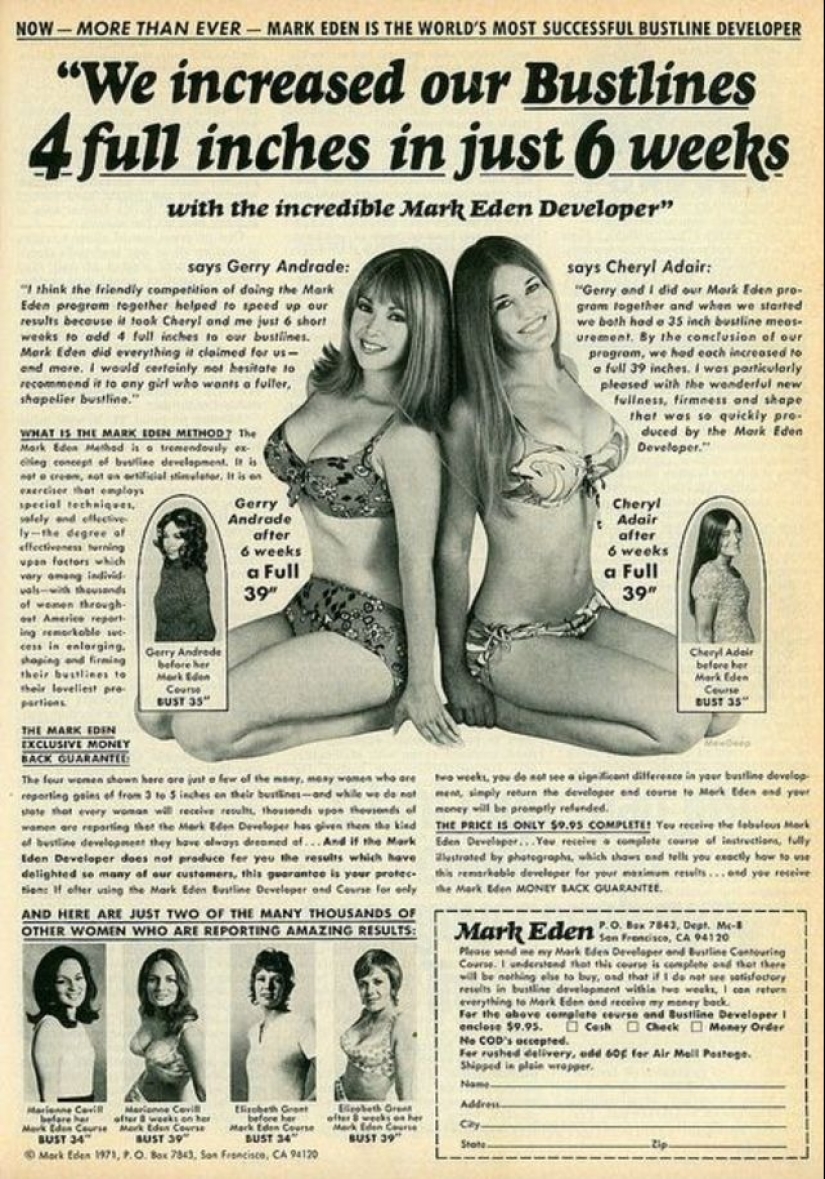 Vintage miracle device for breast augmentation, the effect of which was believed by hundreds of thousands of women