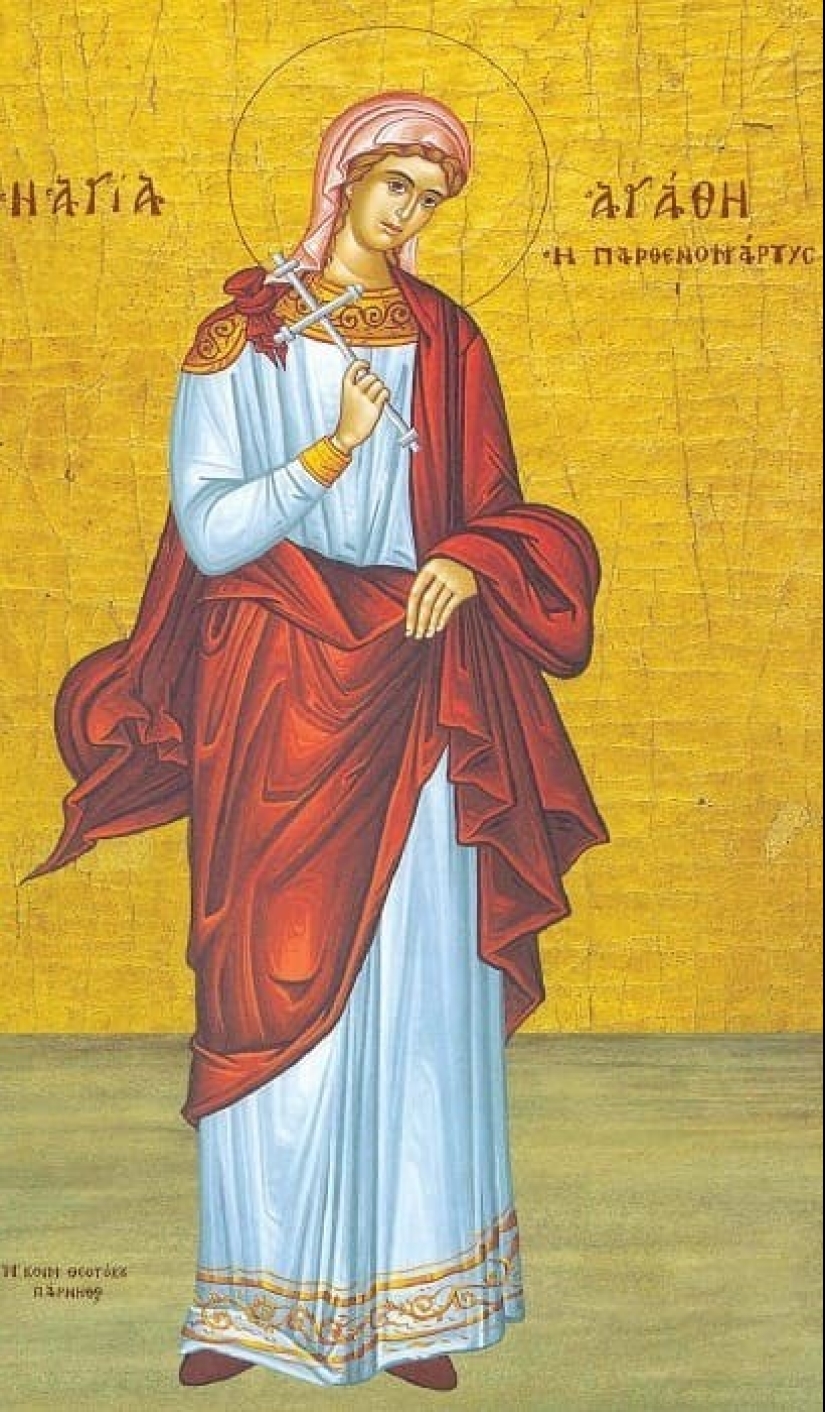 Virgin-Martyr St. Agatha in the paintings of European artists Virgin-Martyr St. Agatha in the paintings of European artists