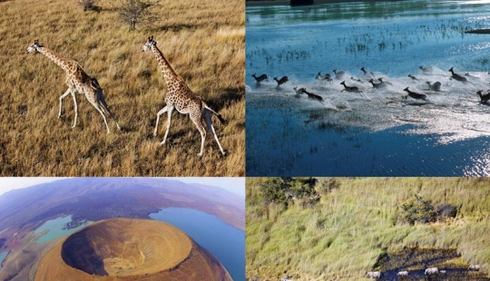 vista aérea de áfrica