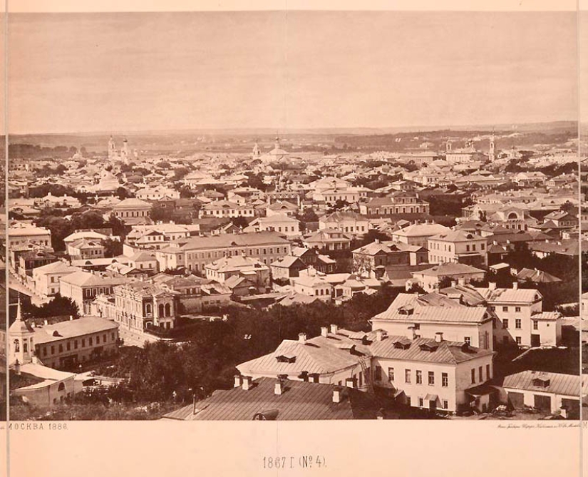 Vista desde la Catedral de Cristo Salvador: cómo era Moscú en 1867