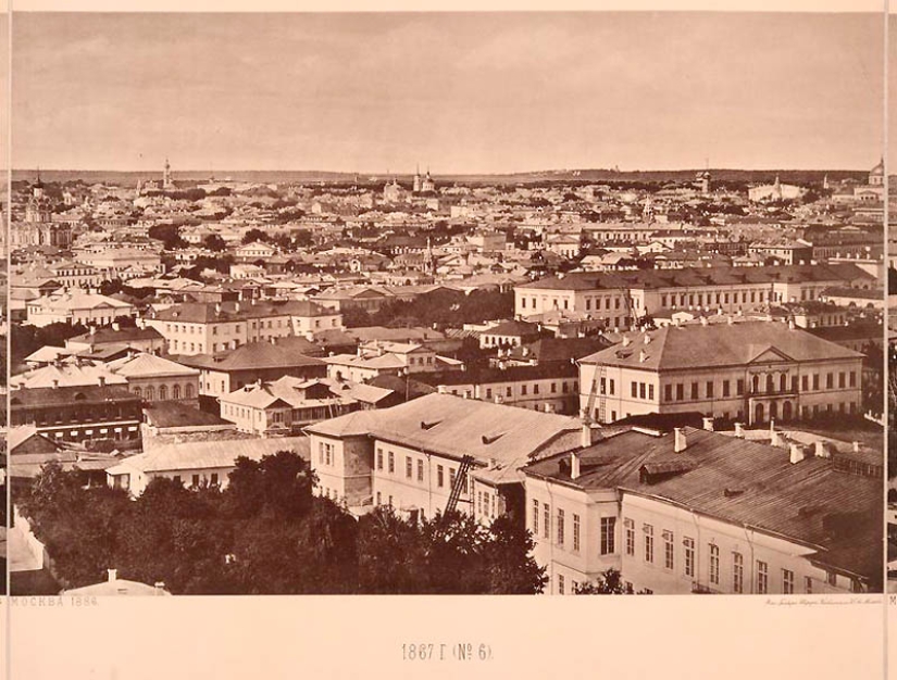 Vista desde la Catedral de Cristo Salvador: cómo era Moscú en 1867
