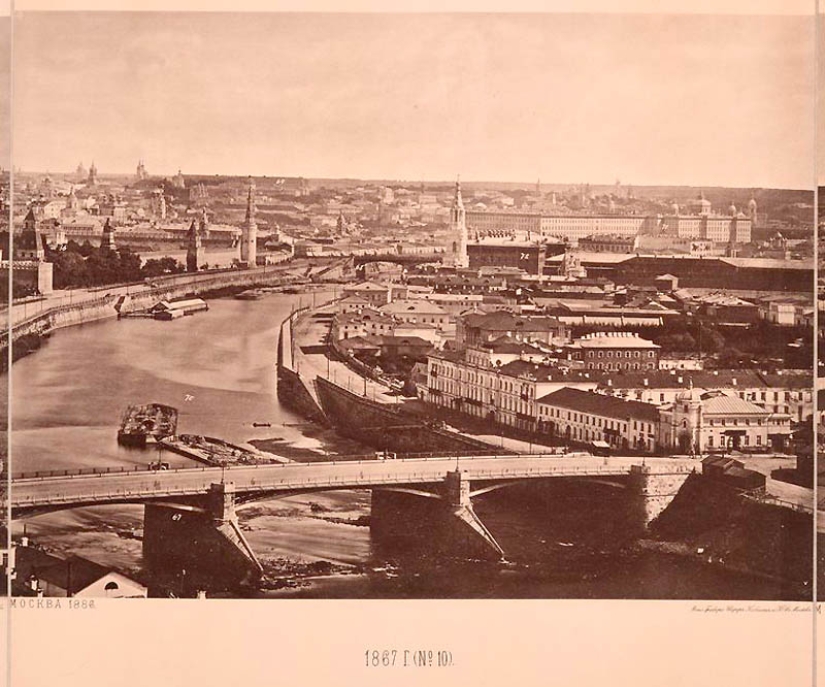 Vista desde la Catedral de Cristo Salvador: cómo era Moscú en 1867