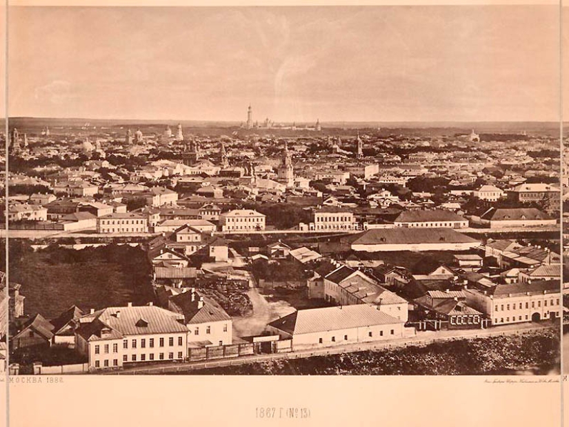 Vista desde la Catedral de Cristo Salvador: cómo era Moscú en 1867