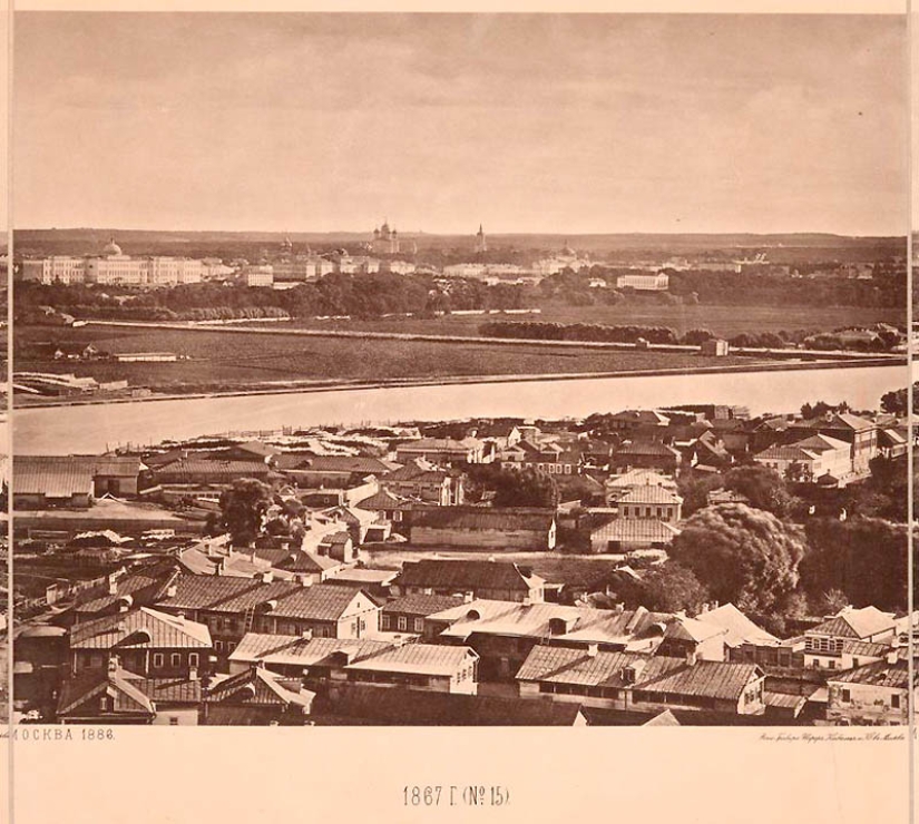 Vista desde la Catedral de Cristo Salvador: cómo era Moscú en 1867