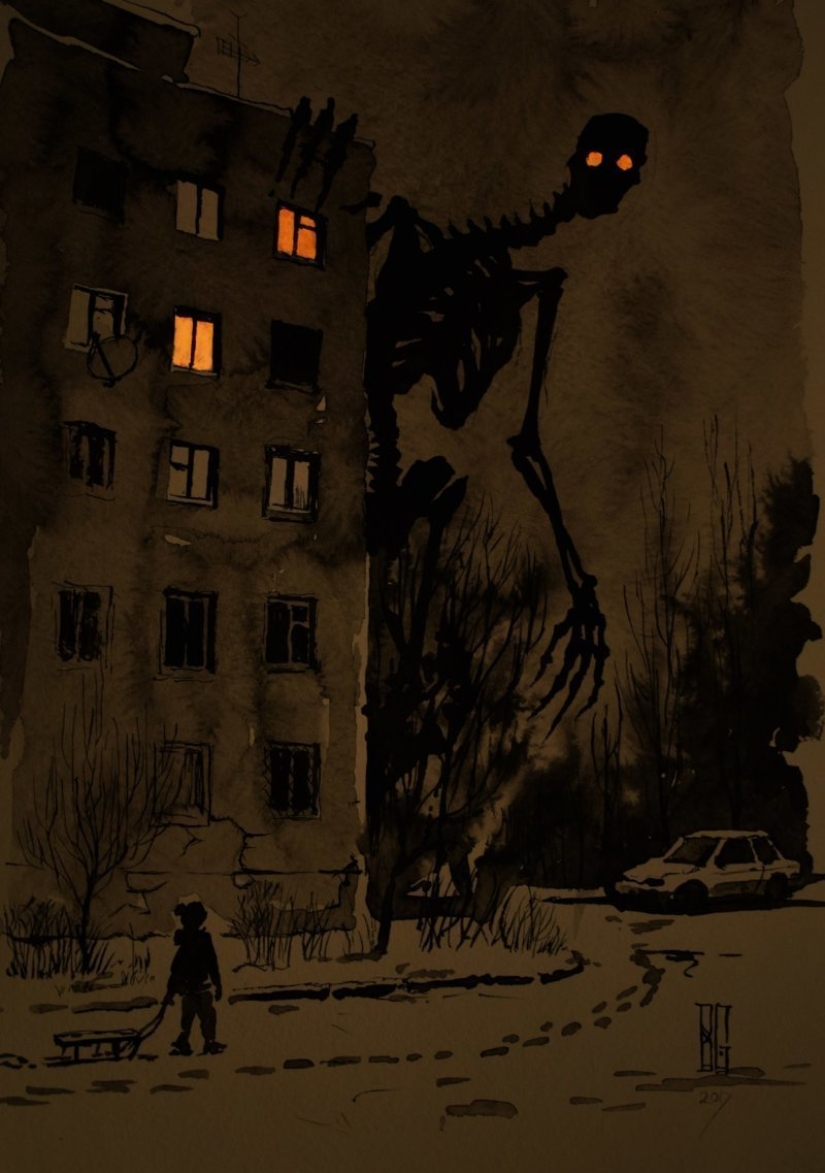 "Visual necromancy": a frightening world of a digital artist Boris rumble "Visual necromancy": a frightening world of a digital artist Boris rumble