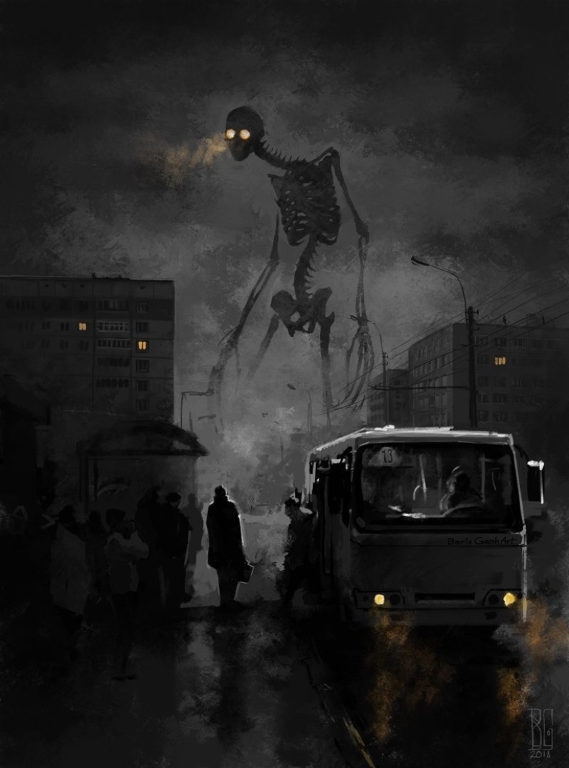 "Visual necromancy": a frightening world of a digital artist Boris rumble "Visual necromancy": a frightening world of a digital artist Boris rumble
