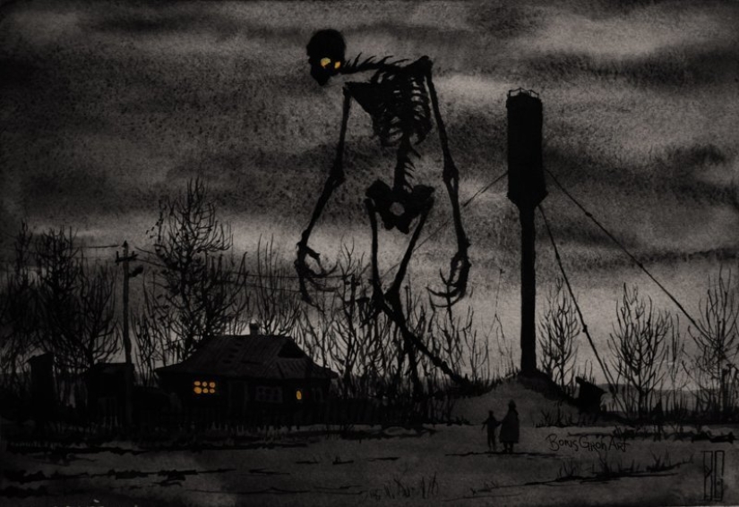 "Visual necromancy": a frightening world of a digital artist Boris rumble "Visual necromancy": a frightening world of a digital artist Boris rumble