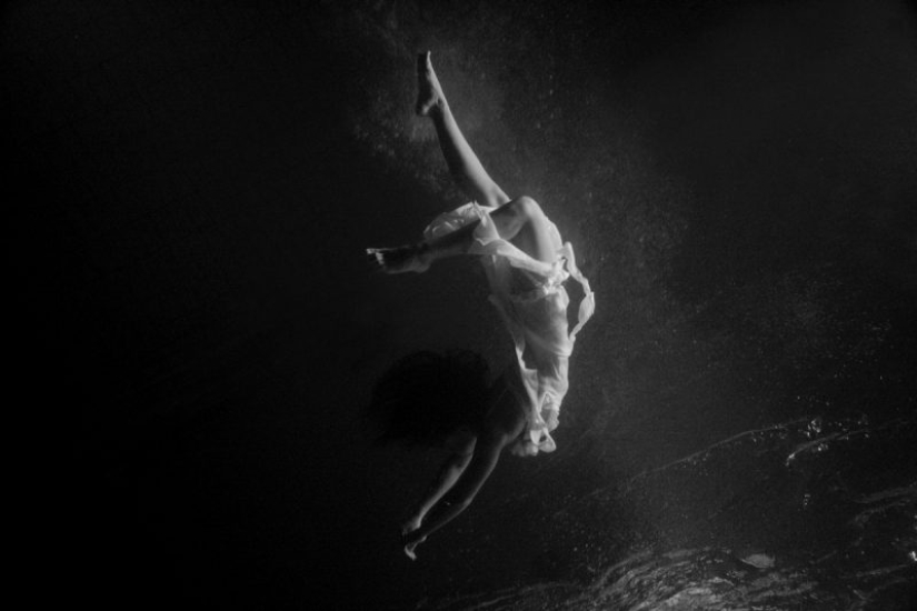 Volando bajo el agua en las maravillosas obras fotográficas de Katerina Bodrunova