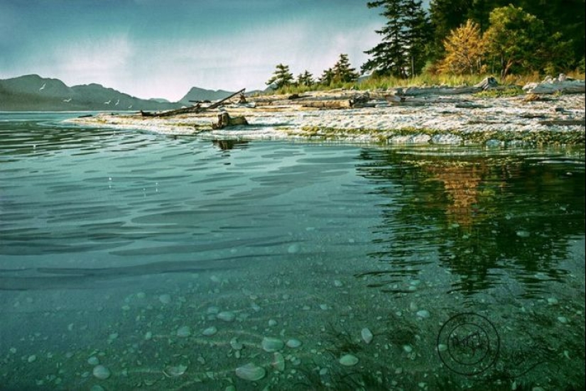 Watercolor realism: amazing landscapes Carol Evans Watercolor realism: amazing landscapes Carol Evans