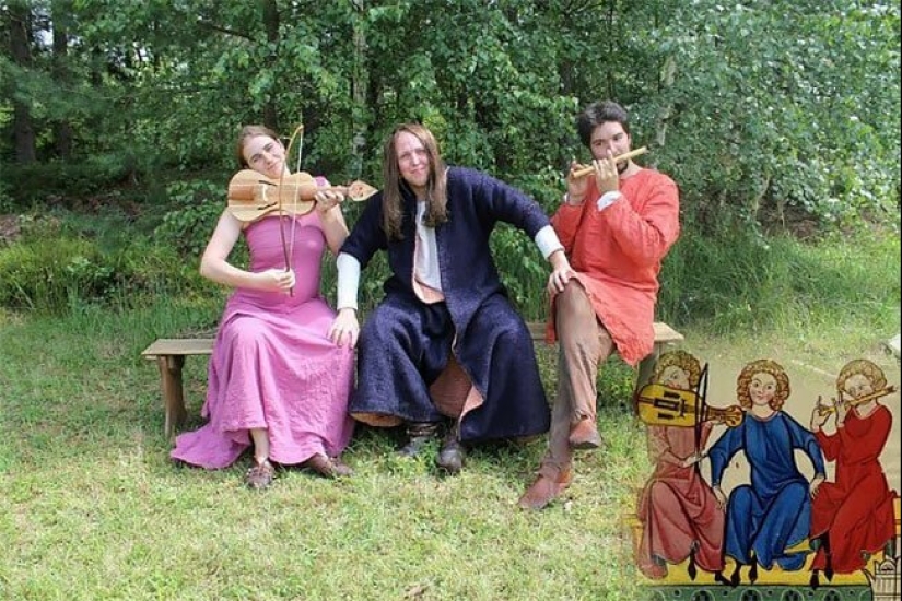 Weird and funny medieval reconstruction drawings