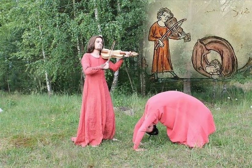 Weird and funny medieval reconstruction drawings