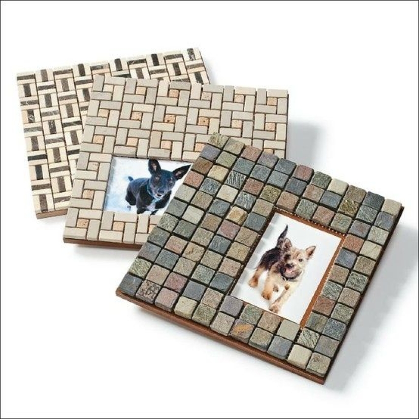 What can be made from the remains of ceramic tiles and mosaics