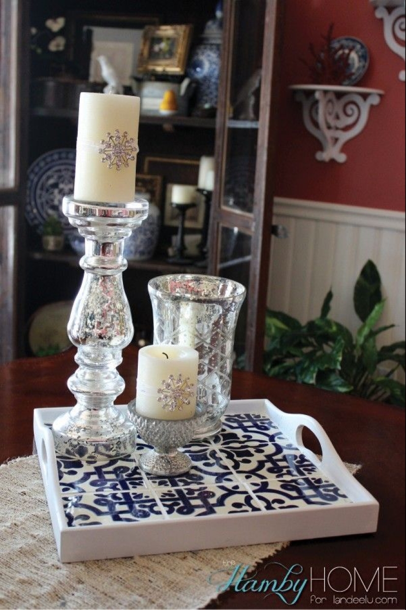 What can be made from the remains of ceramic tiles and mosaics