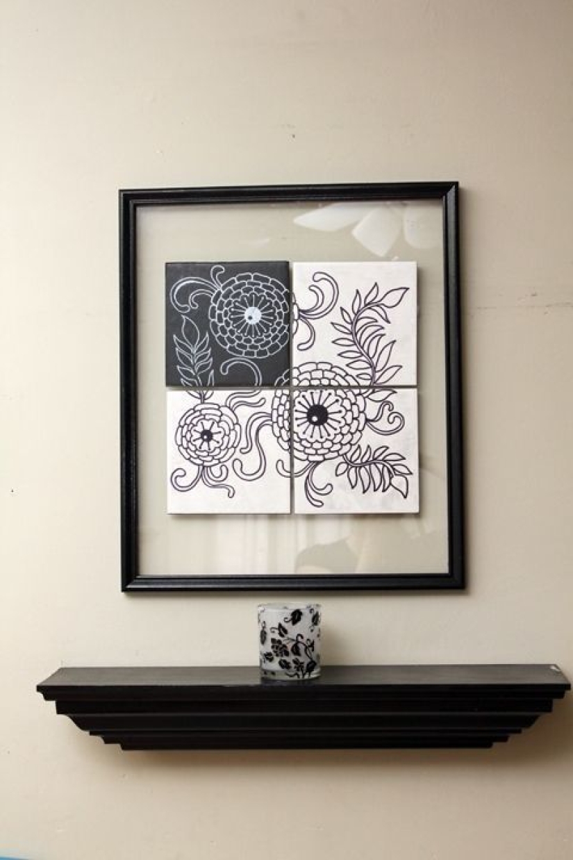 What can be made from the remains of ceramic tiles and mosaics