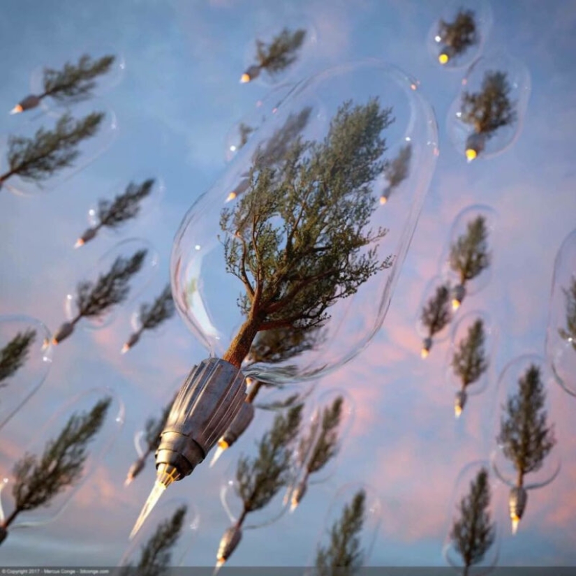 What if the artist will integrate nature, human and digital reality What if the artist will integrate nature, human and digital reality