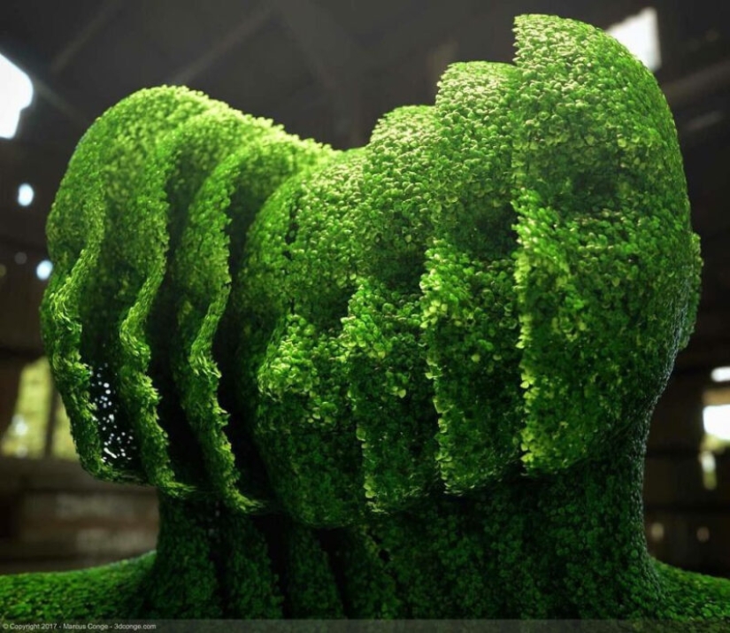 What if the artist will integrate nature, human and digital reality What if the artist will integrate nature, human and digital reality