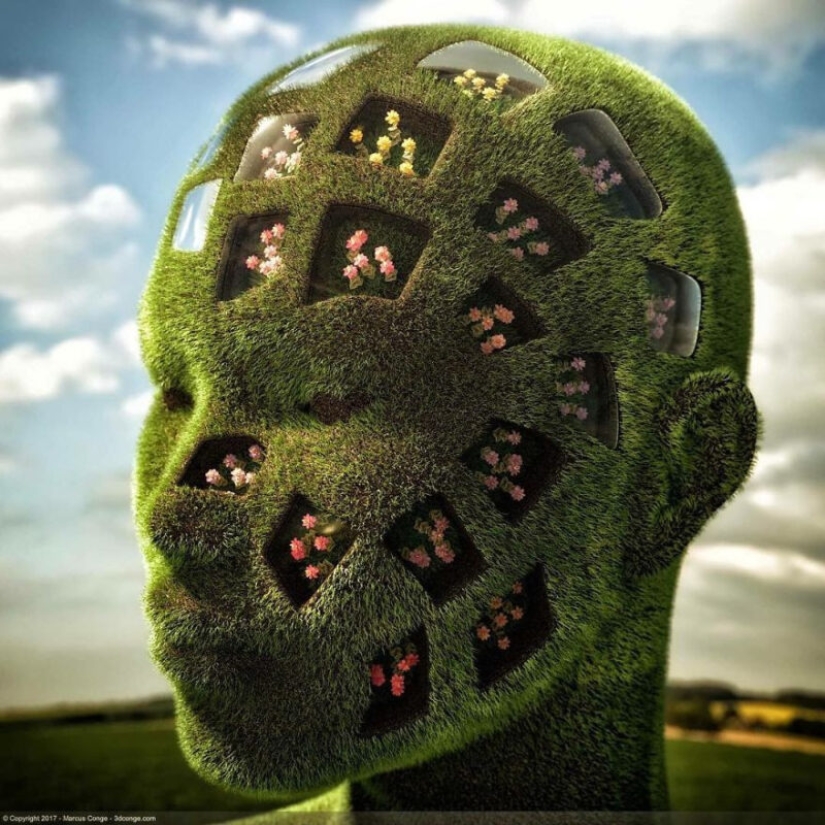 What if the artist will integrate nature, human and digital reality What if the artist will integrate nature, human and digital reality