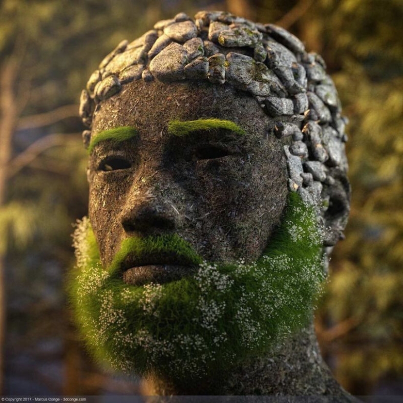 What if the artist will integrate nature, human and digital reality What if the artist will integrate nature, human and digital reality