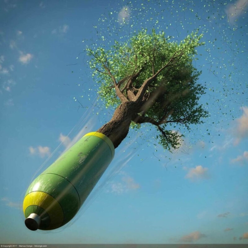 What if the artist will integrate nature, human and digital reality What if the artist will integrate nature, human and digital reality