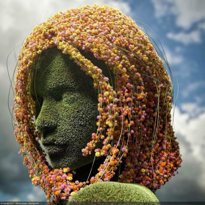 What if the artist will integrate nature, human and digital reality What if the artist will integrate nature, human and digital reality