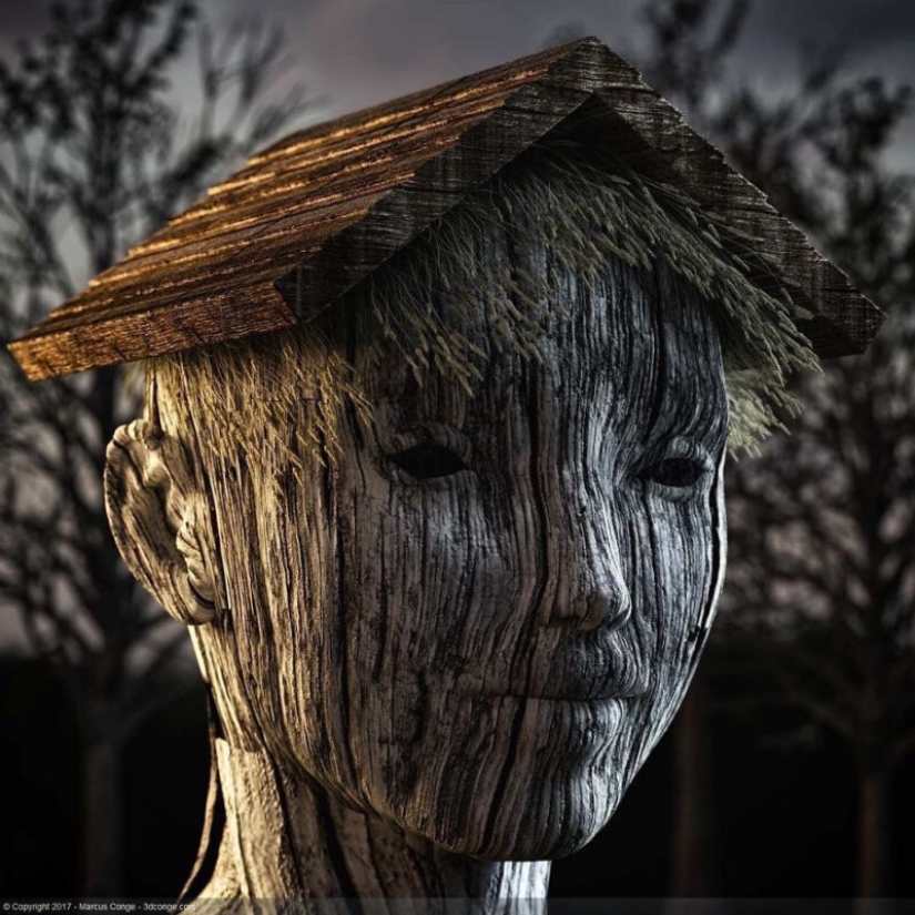 What if the artist will integrate nature, human and digital reality What if the artist will integrate nature, human and digital reality