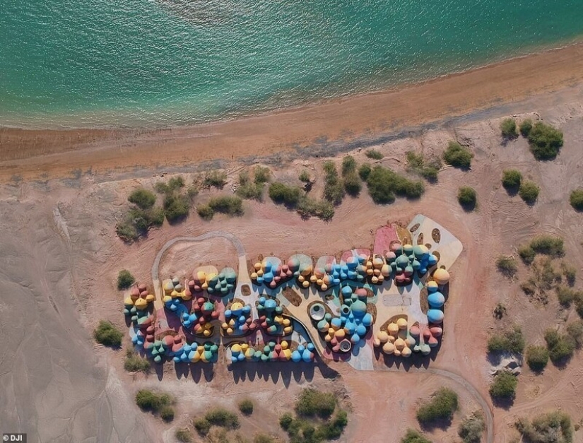 What Majara looks like, a bright cartoon resort on the Iranian island of Hormuz What Majara looks like, a bright cartoon resort on the Iranian island of Hormuz