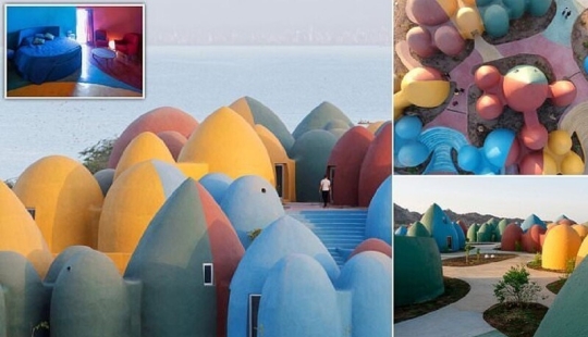 What Majara looks like, a bright cartoon resort on the Iranian island of Hormuz What Majara looks like, a bright cartoon resort on the Iranian island of Hormuz