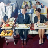 What the business class of a Swiss airline looked like in the 60s What the business class of a Swiss airline looked like in the 60s