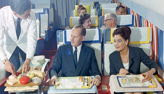 What the business class of a Swiss airline looked like in the 60s What the business class of a Swiss airline looked like in the 60s