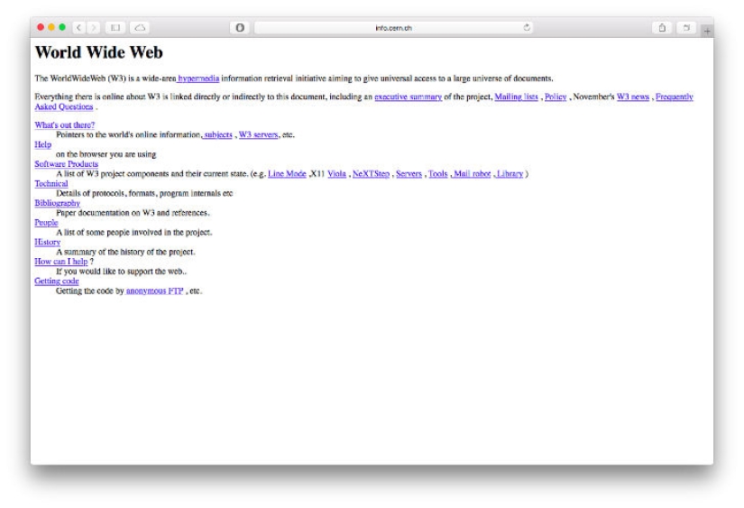 What the Internet looked like 30+ years ago