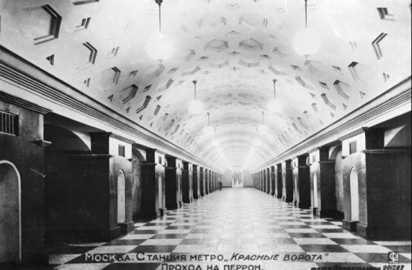 What the Moscow Metro looked like in 1935