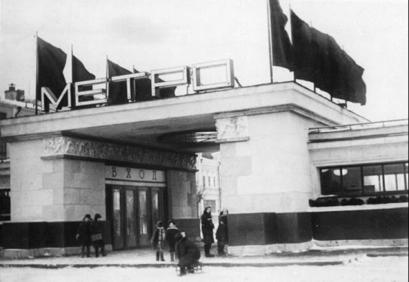 What the Moscow Metro looked like in 1935
