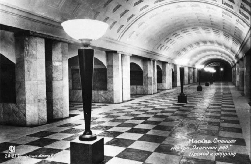 What the Moscow Metro looked like in 1935