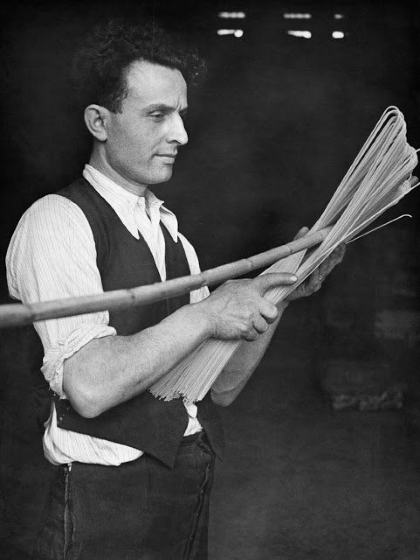 When hung noodles: manufacture of spaghetti at the beginning of the XX century