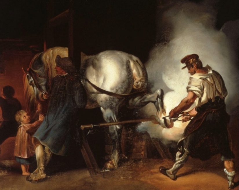 Why did man start shoeing horses?