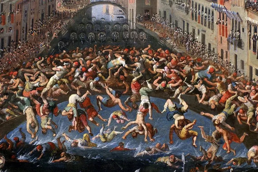 Why did the inhabitants of medieval Venice organize mass fights on bridges? Why did the inhabitants of medieval Venice organize mass fights on bridges?