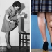Why early woman painted the legs and painted them a line with a pencil Why early woman painted the legs and painted them a line with a pencil