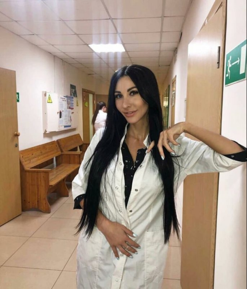With such a medical staff, it's not scary to die: 16 photos of beauties in white coats