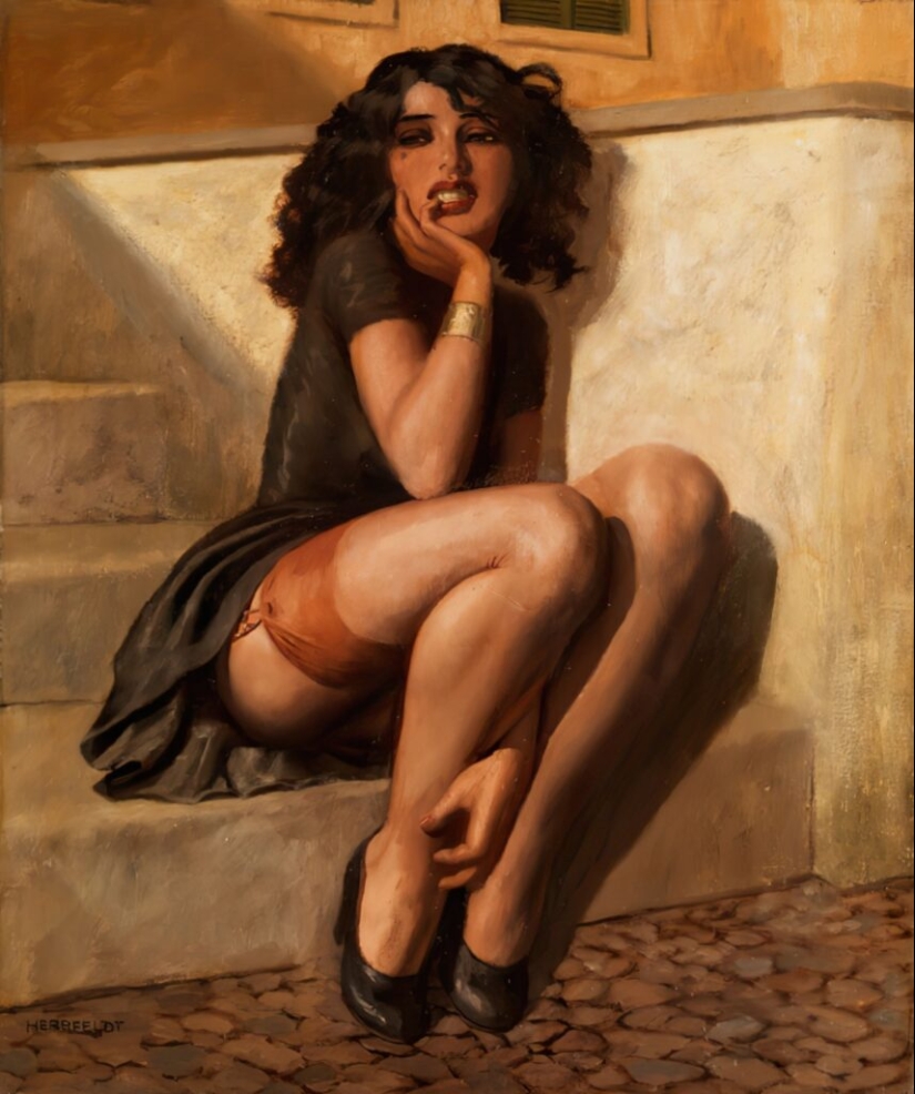 Women's secrets in the paintings of the master of erotic painting Marcel von Herfeldt Women's secrets in the paintings of the master of erotic painting Marcel von Herfeldt